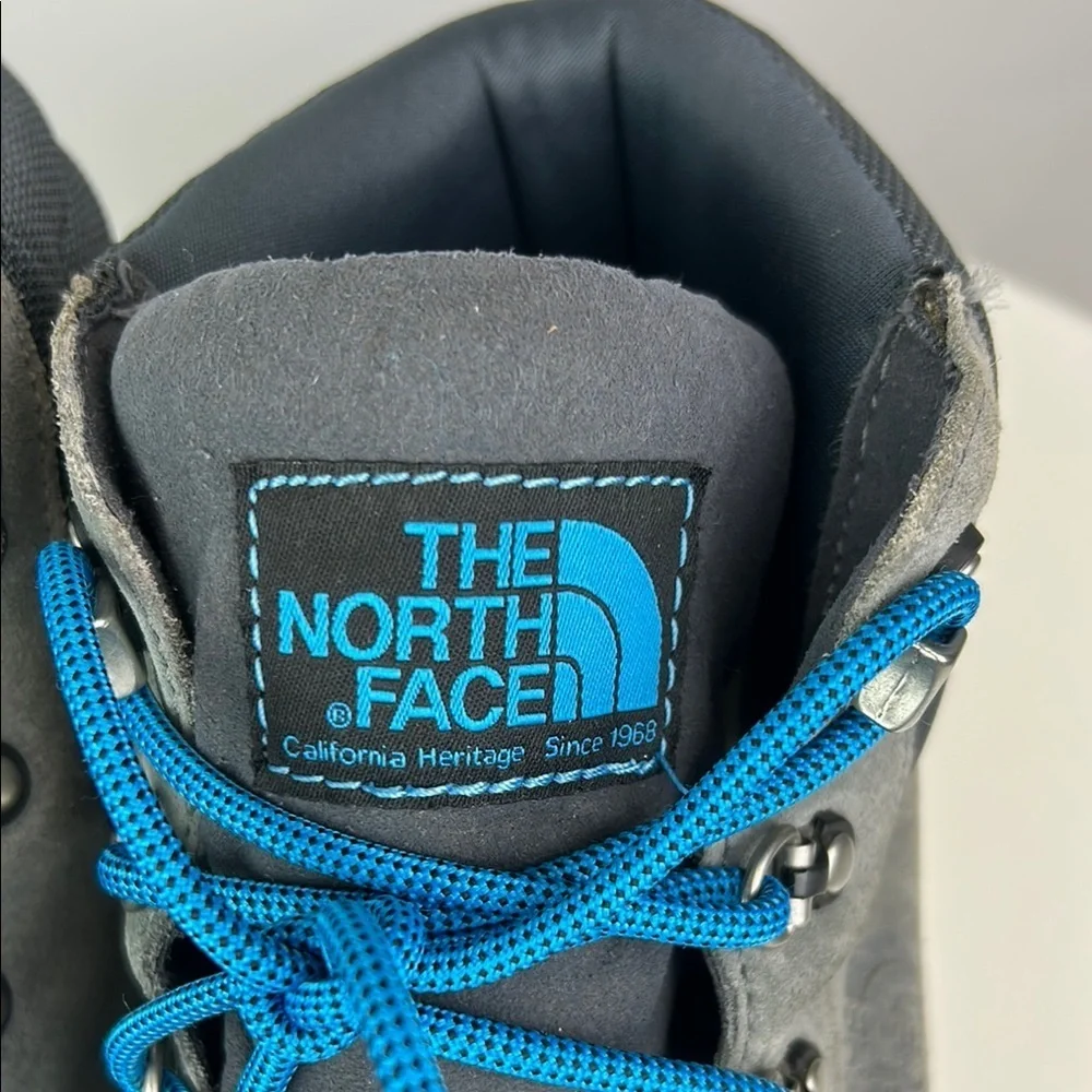 The North Face Larimer Waterproof Gray and Blue Outdoor Winter Mid Boots